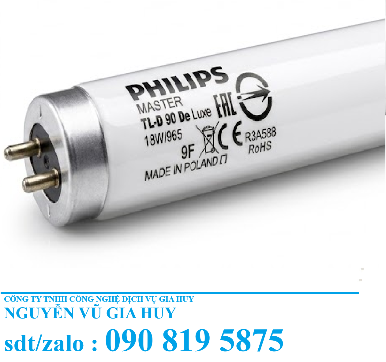 bóng đèn d65 philips tl-d 90 deluxe 18W965 cho so màu sản phẩm ngành may mặc, sơn và bao bì, dùng với tủ so màu Tilo (1)