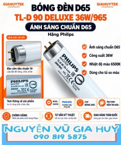 Bóng đèn D65 Philips TL-D 90 De Luxe 36W/965 cho tủ so màu
