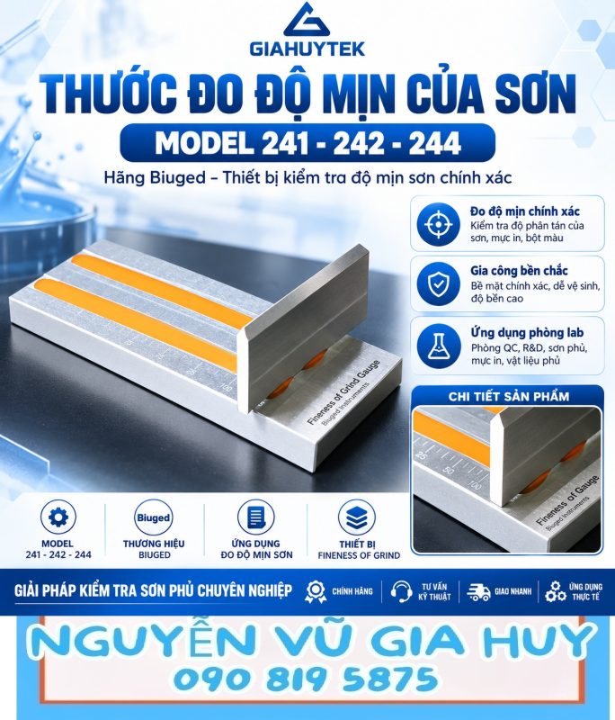 Thước đo độ mịn Biuged BGD 241, BGD 242 và BGD 244
